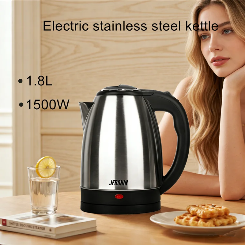 קומקום חשמלי JFBONIN 1.8L נירוסטה — קנו מ-AliExpress לישראל