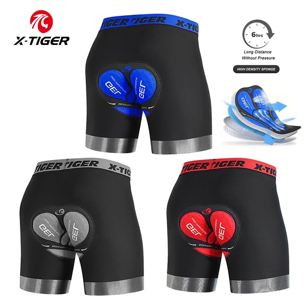 תחתוני רכיבה X-TIGER עם פד סיליקון 5D — קנו מ-AliExpress לישראל