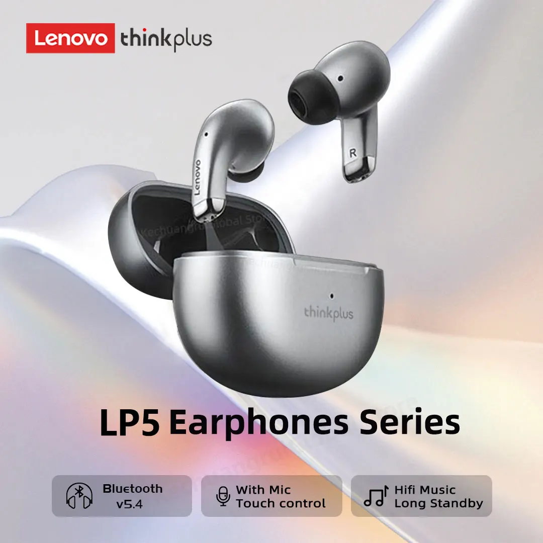 אוזניות Lenovo LP5 Pro Bluetooth 5.4 — קנו מ-AliExpress לישראל
