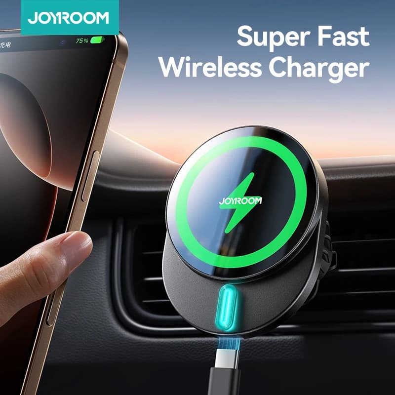 מתקן טעינה אלחוטי מגנטי לרכב 15W — קנו מ-AliExpress לישראל