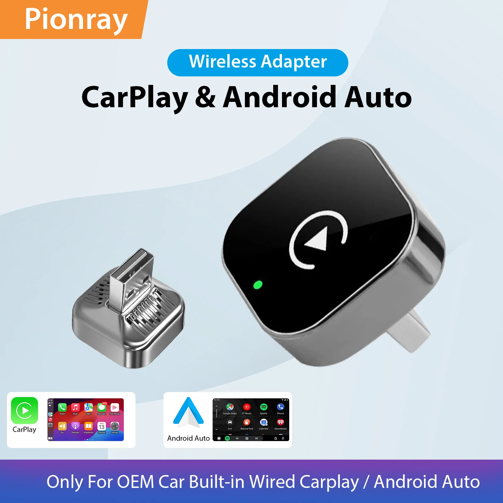 מתאם אלחוטי CarPlay & Android Auto — קנו מ-AliExpress לישראל