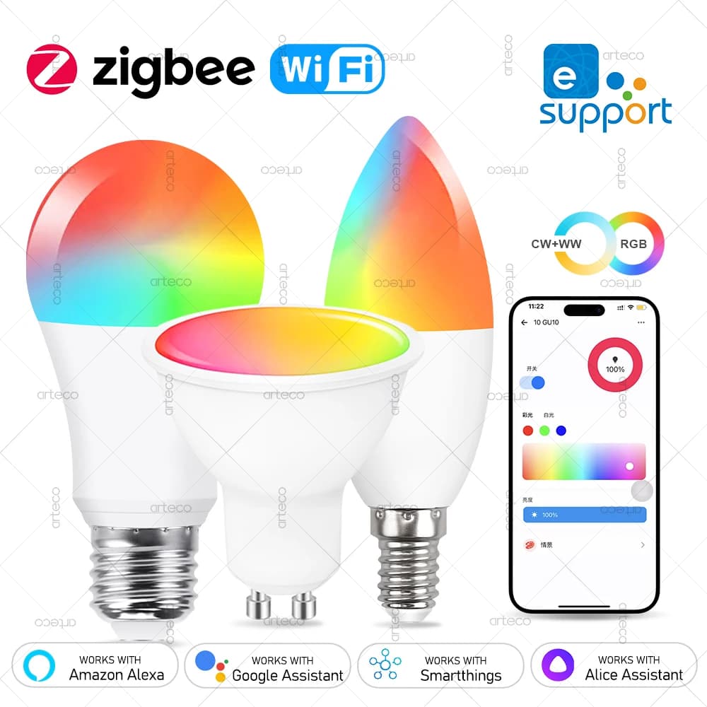 נורת לד חכמה EWelink WiFi Zigbee — מ-AliExpress