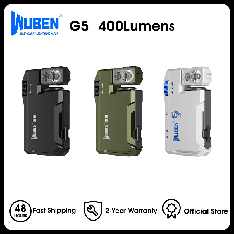 פנס WUBEN G5 נטען, 400 לומן — קנו מ-AliExpress לישראל