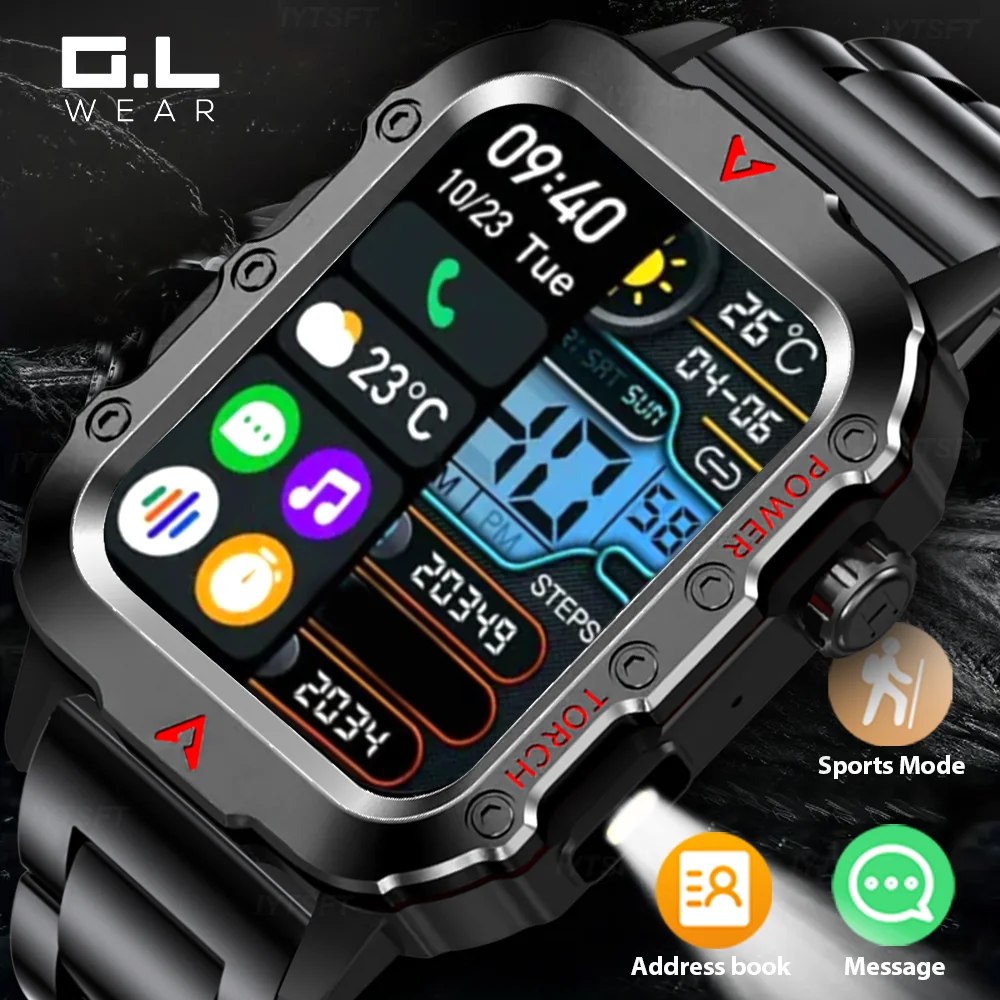 שעון ספורט חכם G.L Wear 2025 Bluetooth LED — קנו מ-AliExpress לישראל