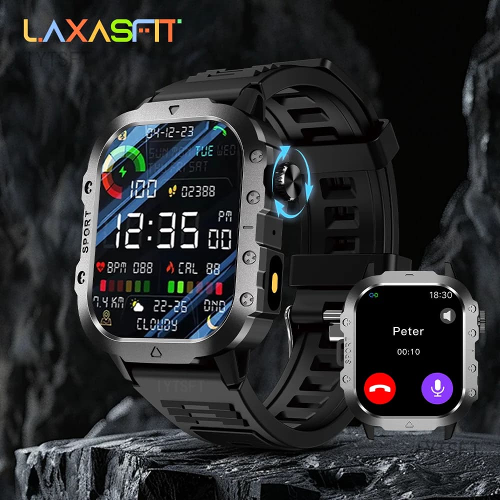 שעון חכם ספורט חיצוני LAXASFIT 2.01 אינץ' LED Bluetooth — קנו מ-AliExpress לישראל