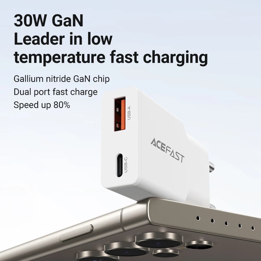 מטען ACEFAST GaN דק 30W USB C — קנו מ-AliExpress לישראל