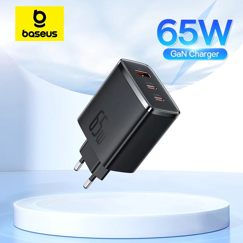 מטען Baseus GaN 65W USB-C מהיר — קנו מ-AliExpress לישראל