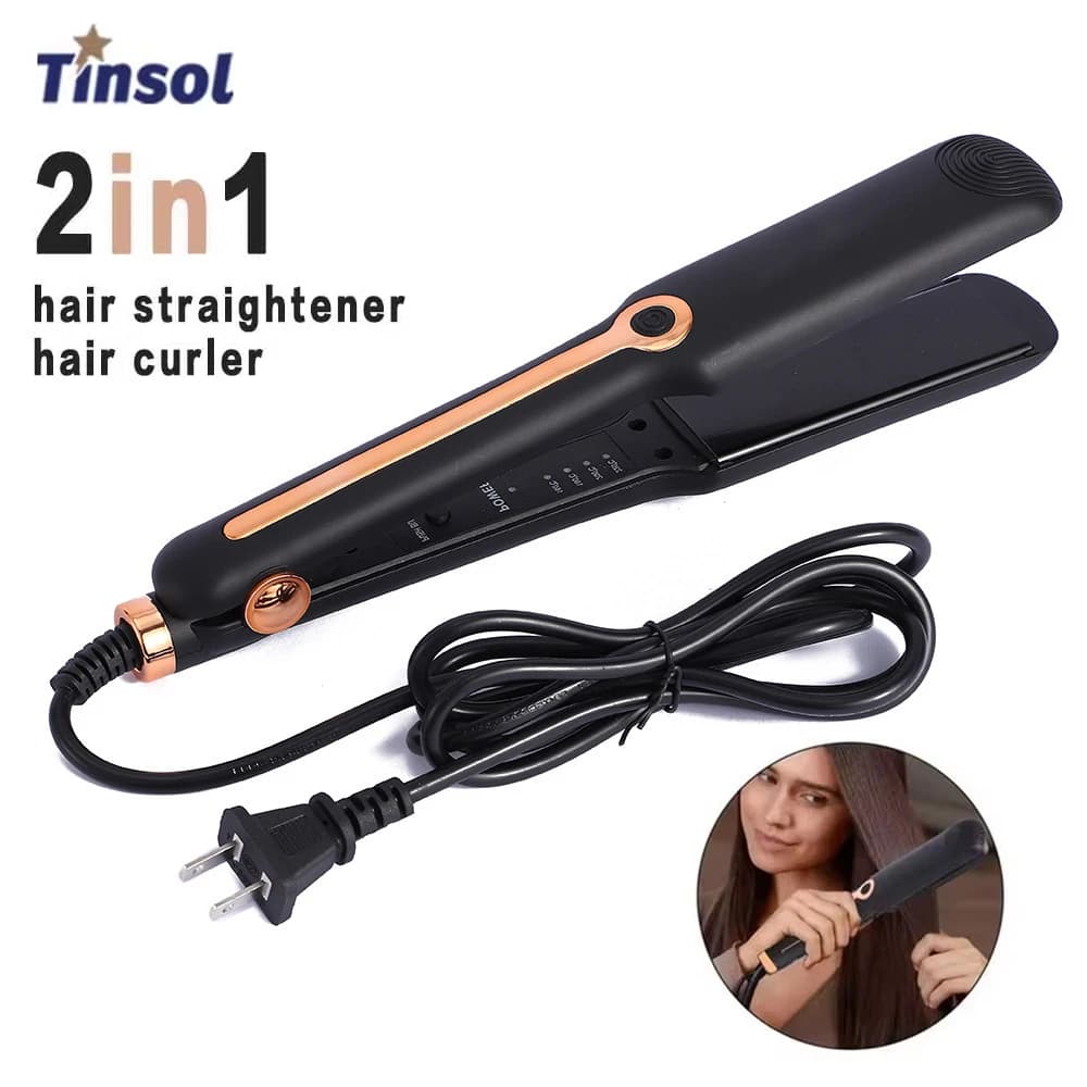 מחליק ומסלסל שיער קרמי Tinsol — קנו מ-AliExpress לישראל