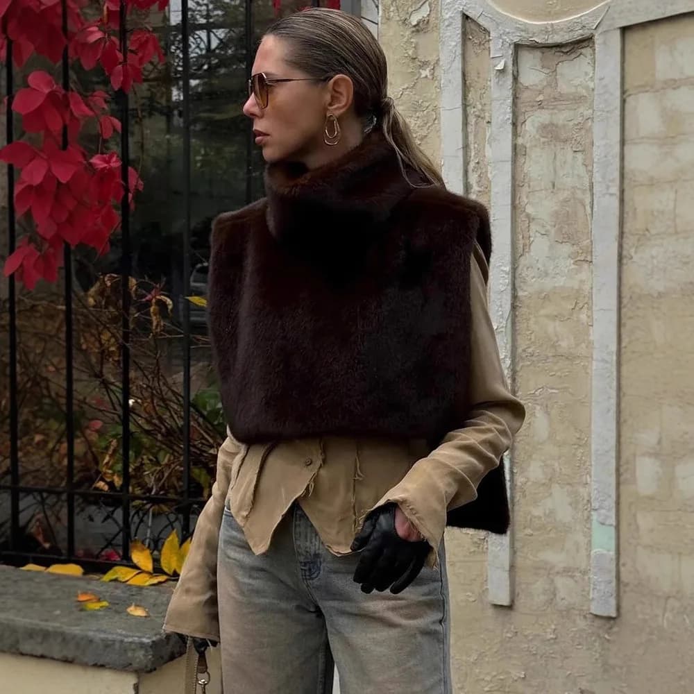 וסט פרווה מלאכותית גולף — קנו מ-AliExpress לישראל