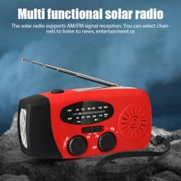 Portable Multifunctional Hand Radio Crank Dynamo Solar Powered Weather Radios NO