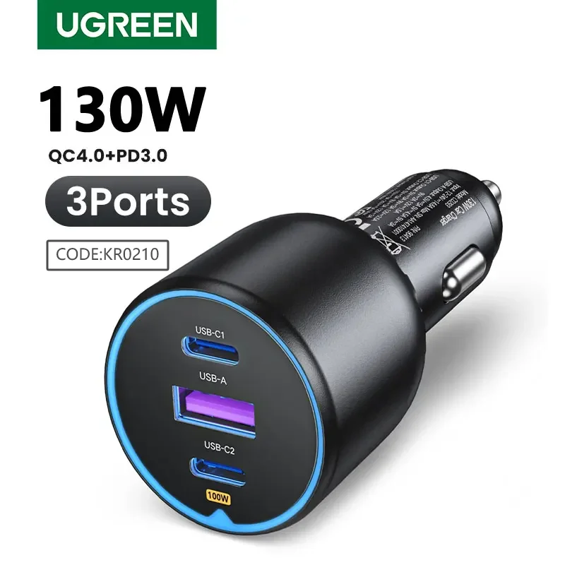 מטען רכב USB C 130W UGREEN — קנו מ-AliExpress לישראל
