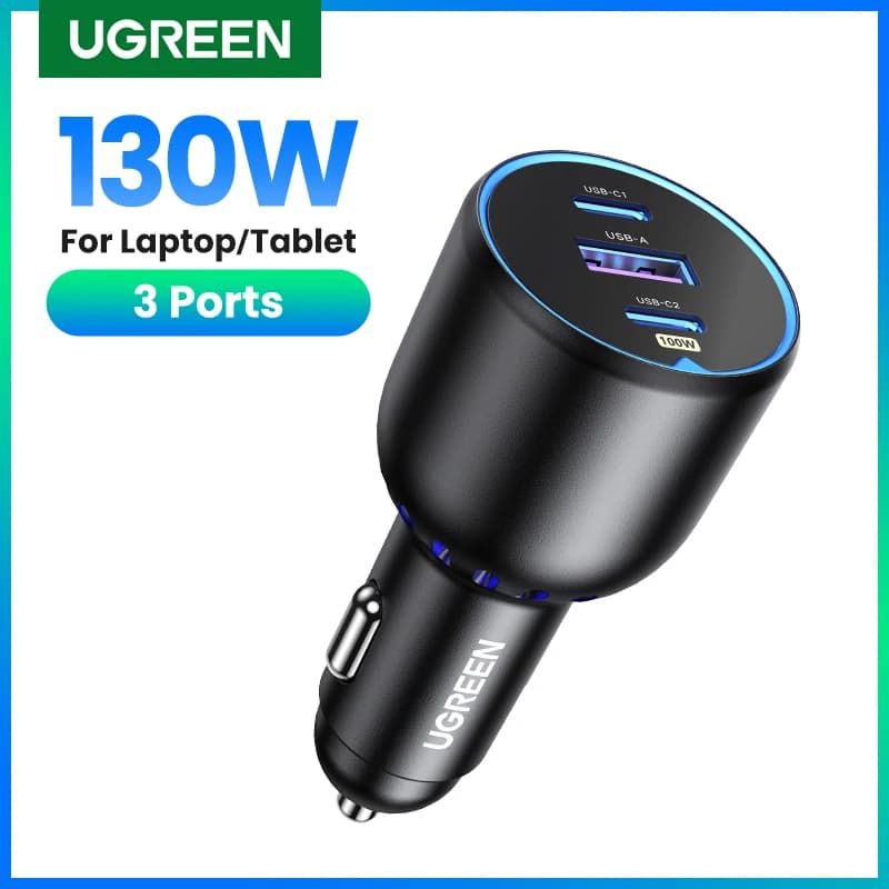 מטען רכב מהיר UGREEN 130W USB C — קנו מ-AliExpress לישראל