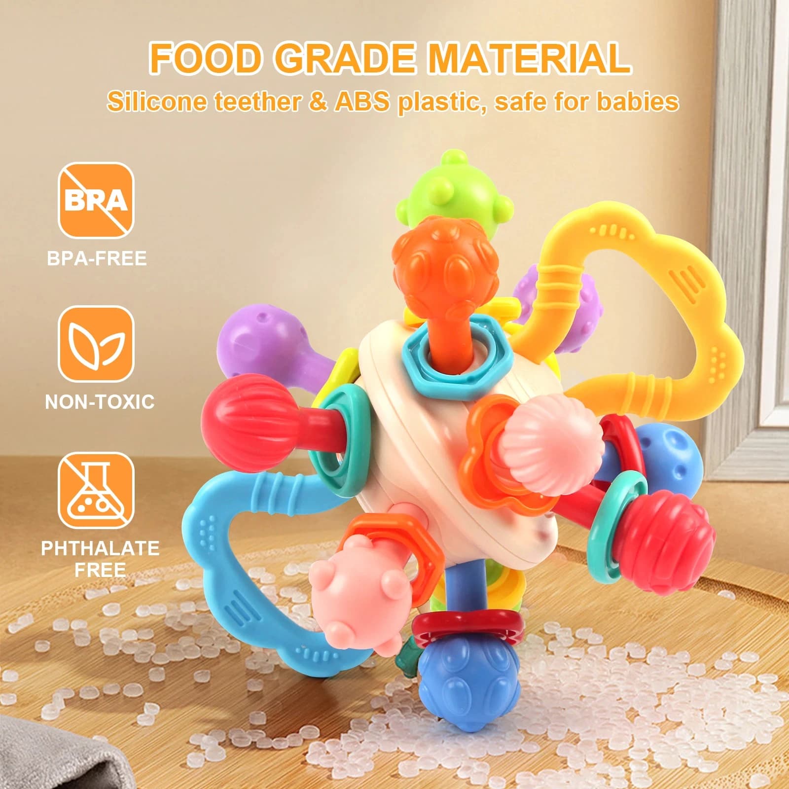 מנחטן אטום כדור רטט לתינוקות — קנו מ-AliExpress לישראל