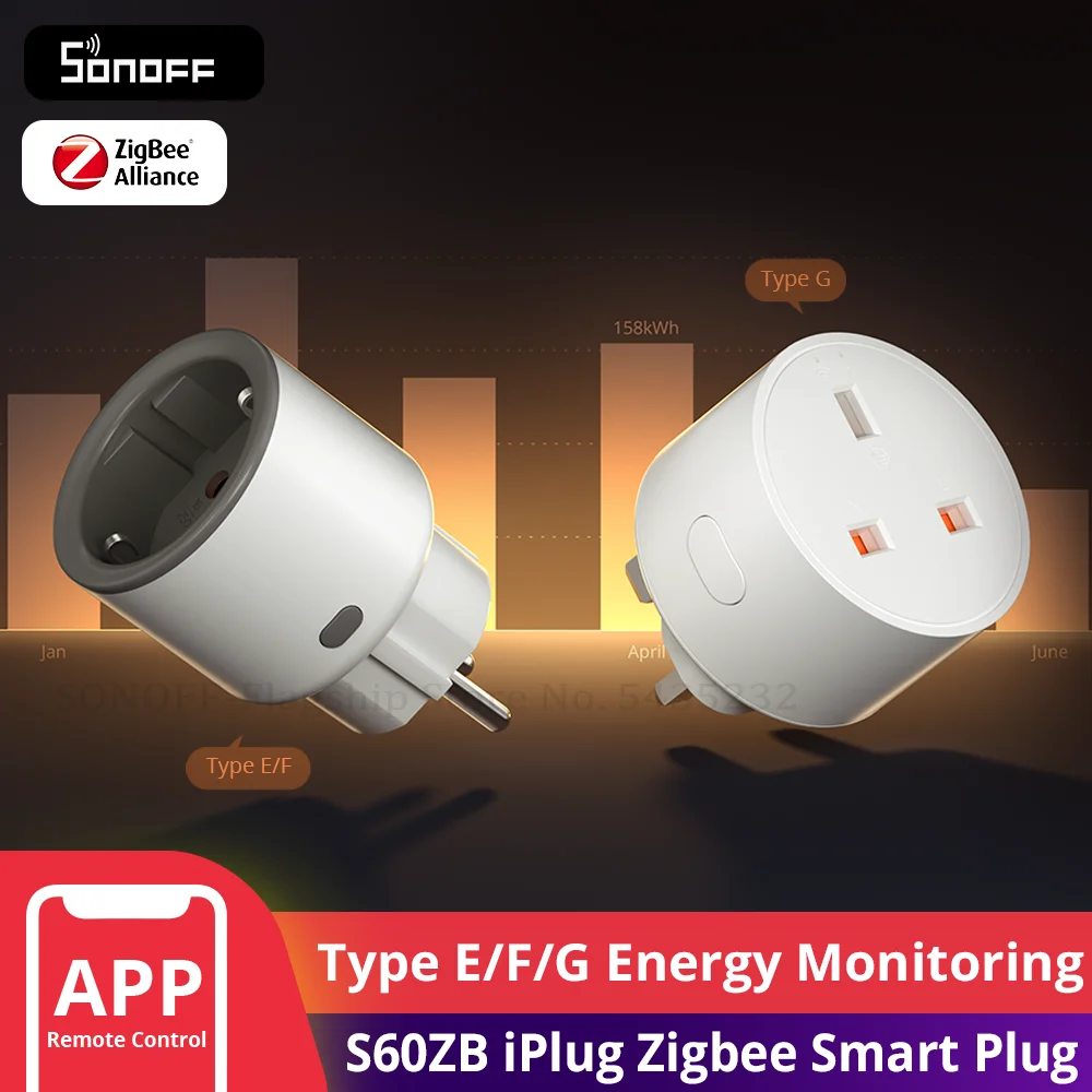 שקע חכם SONOFF S60ZB עם Zigbee — קנו מ-AliExpress לישראל