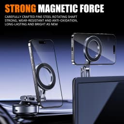 Vacuum Magnetic Suction Cup Car Mobile Phone Mount Universal Folding Phone Stand