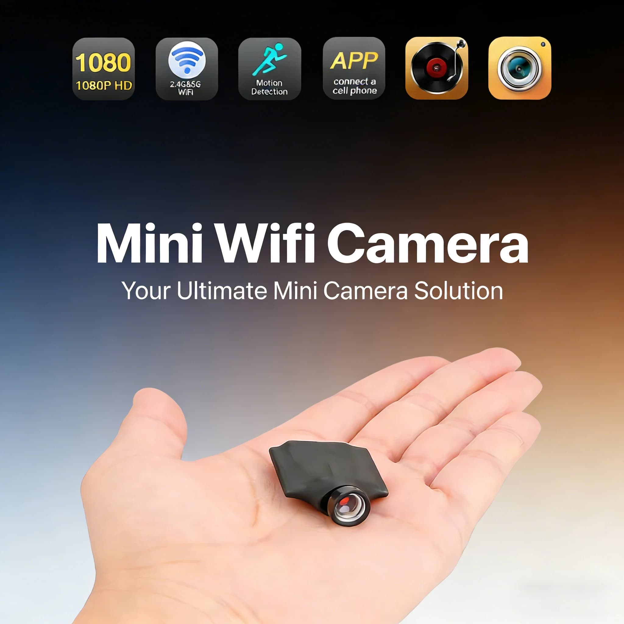 מצלמת אבטחה זעירה 1080P Wifi — מ-AliExpress